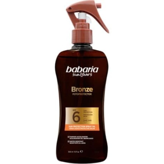 Babaria Bronze Fotoprotector Spray Aceite Protector Solar SPF 6 300ml 0
