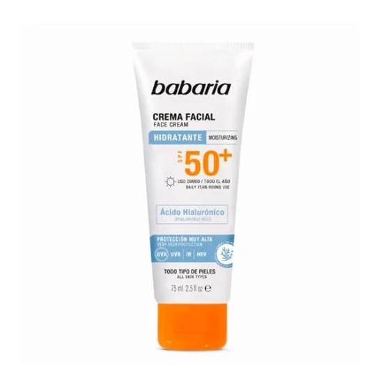 Babaria Crema Facial Hidratante Spf50+  75Ml 0