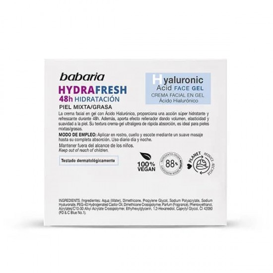 Babaria Gel Ácido Hialurónico 50ml 1
