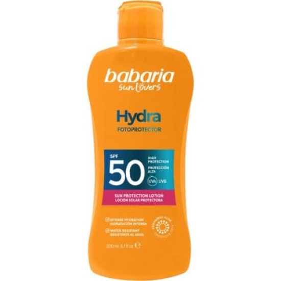 Babaria Hydra Fotoprotector Loción Solar Protectora SPF 50 200ml 0