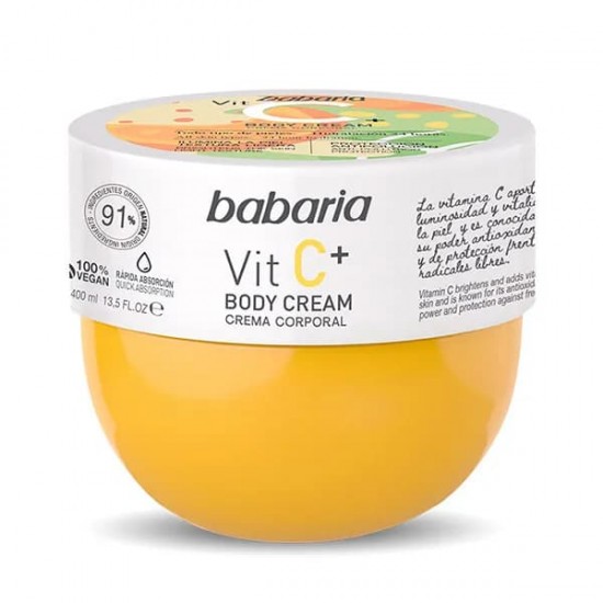 Babaria Vit C+ Body Cream 400Ml 0