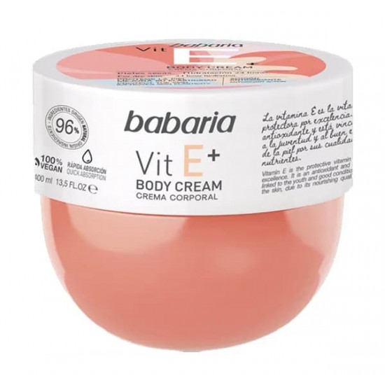 Babaria Vit E+ Body Cream 400Ml 0