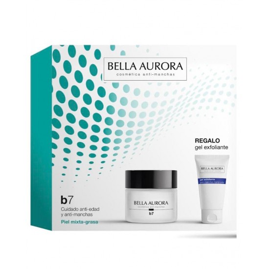 Bella Aurora B7 Pack Anti-Manchas Piel Grasa 50Ml + Exfoliante 0