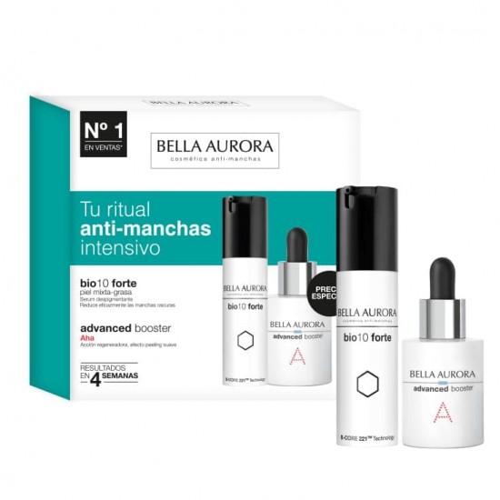 Bella Aurora Pack Bio 10 Forte Intensivo + Advanced Booster Aha 0