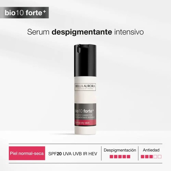 Bella Aurora Bio10 Forte+ Despigmentante Piel Seca 30Ml 2