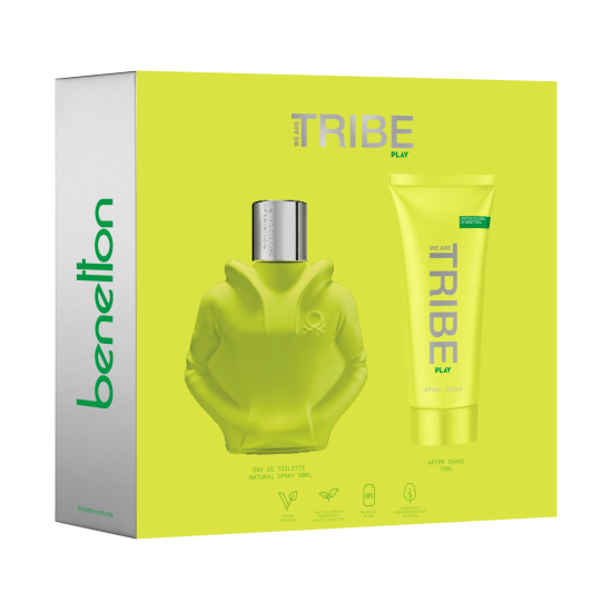 Benetton We Are Tribe Play Estuche Eau de Toilette 90 ml + Gel de Ducha 75 ml 0