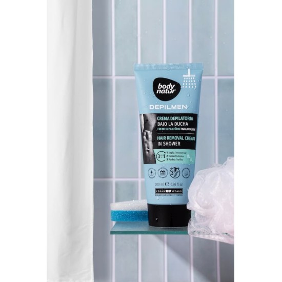 Body Natur Crema Depilatoria Bajo La Ducha 200ml 2
