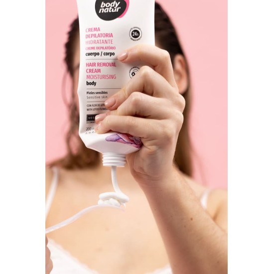 Body Natur Crema Depilatoria Hidratante Corporal 200ml 2