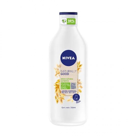 Body Milk Nivea Naturally Good Avena seca muy seca 350 ml 0