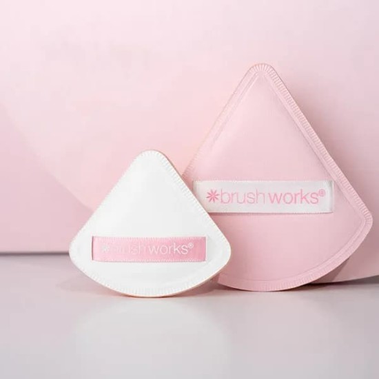 Brushworks Triangular Pillow Puff Duo 2