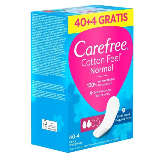 Carefree Cotton Feel  40+4 Unds 0
