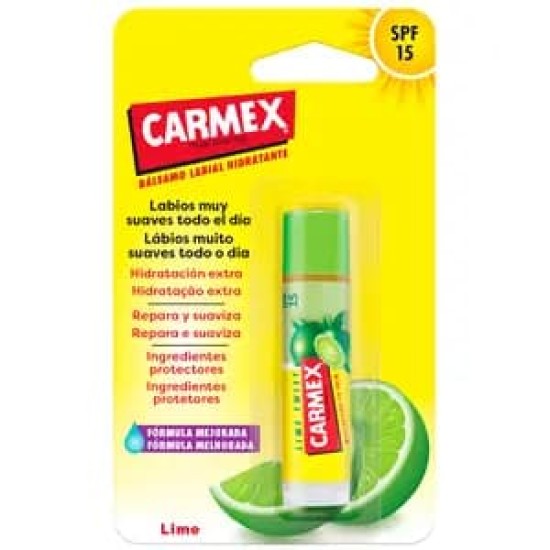 Carmex Lima Bálsamo Labial SPF 15 Stick 1