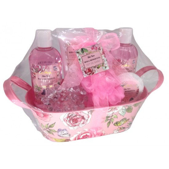 Cesta de Baño Markant Rosa Mosqueta 7 Piezas 0