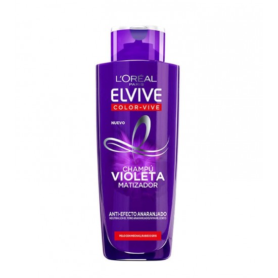 Champú Violeta Matizador Elvive Color-Vive - Pelo Con Mechas, Rubio O Gris 200 Ml 0