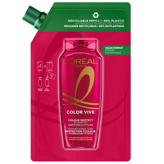 Champú Elvive Color-Vive Protector Recarga 500Ml 0