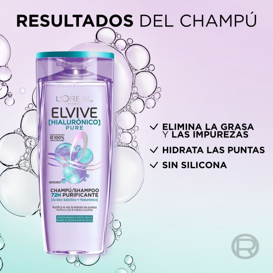 Champú Elvive Hidra Hialurónico Pure 380Ml 4