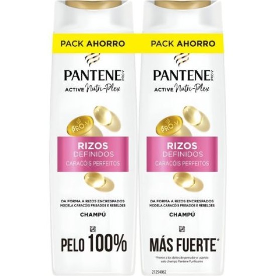 Champú Pantene Rizos Definidos Duplo 2 x 325 ml 0