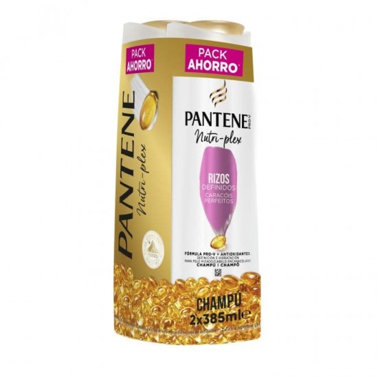 Champú Pantene Rizos Definidos Duplo 2 x 325 ml 0