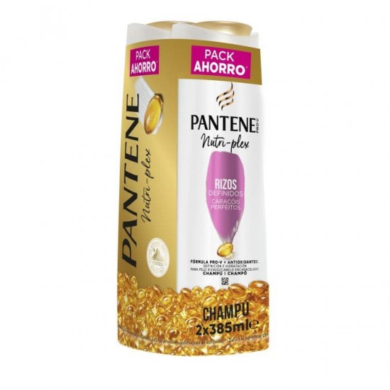 Champú Pantene Rizos Definidos Duplo 2 x 385 ml 0