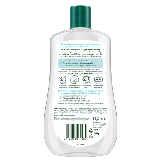 Champú Timotei Hidratante 600Ml 1