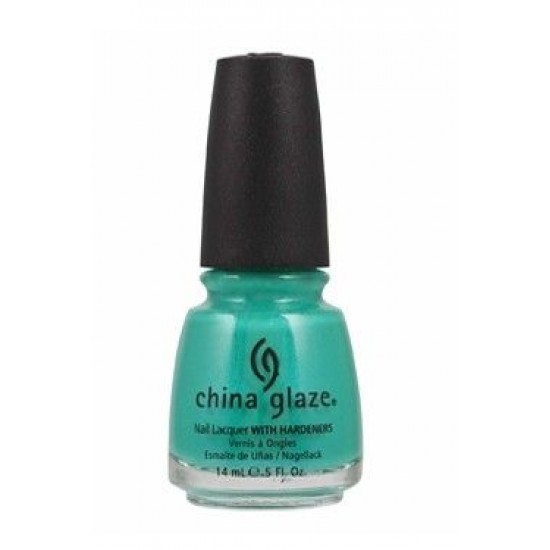 China Glaze Uñas Turned Up Turquoise 14Ml 0