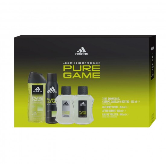 Colonia Adidas Pure Game Pack de 4 Piezas 0