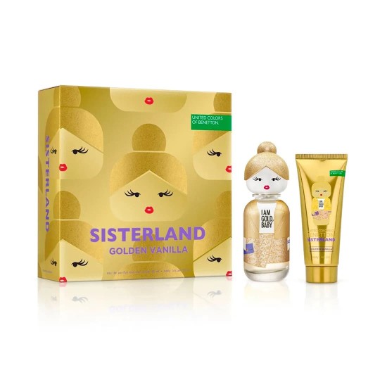 Colonia Benetton Sisterland Golden Vanilla Estuche 80Ml + Body 0
