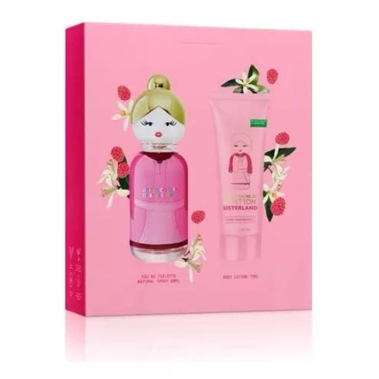 Colonia Benetton Sisterland Pink Raspberry Estuche 80 ml+ body 1