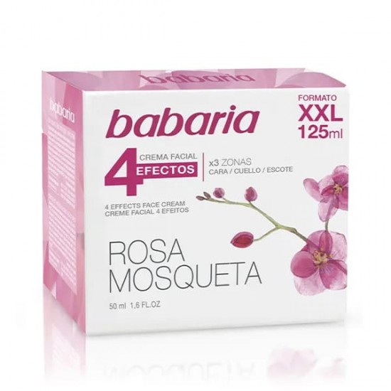 Babaria Rosa Mosqueta Crema Facial 4 Efectos 0