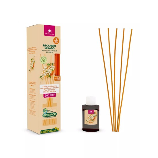 Cristalinas Mikado Azahar y Mandarina Recambio 35Ml 0