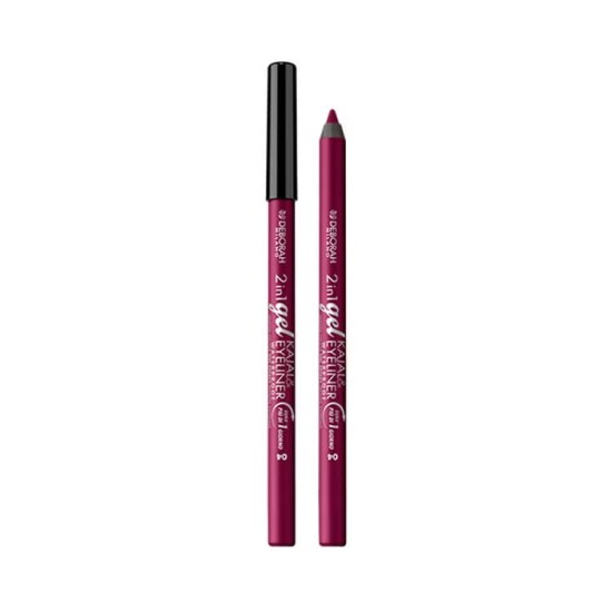 Deborah Milano 2in1 Gel Kajal & Waterproof Eyeliner Pencil - Morado mate 0