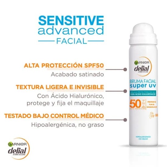 Delial Spray Bruma Facial Hidratante Spf50   75Ml 1