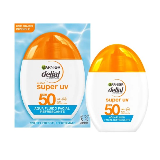 Delial Super UV Aqua Fluido Facial Refrescante Spf50 40Ml 0