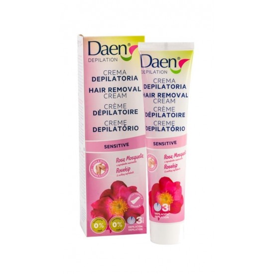 Daen Crema Depilatoria sensitive Rosa Mosqueta 125 ml 0