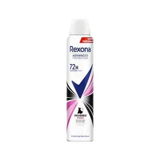 Desodorante Rexona Invisible Pure Spray 200Ml 0