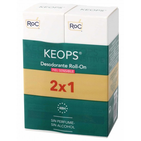 Desodorante Roc Keops Roll On Sensible 2X30 Ml 0