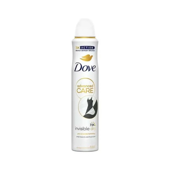 Desodorante Dove Spray Invisible 200Ml 0