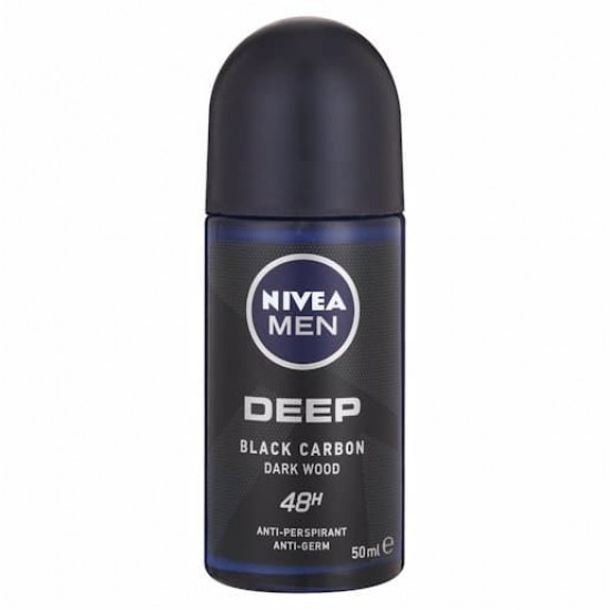 Desodorante Nivea Deep Black Carbon Rollon 50Ml 0