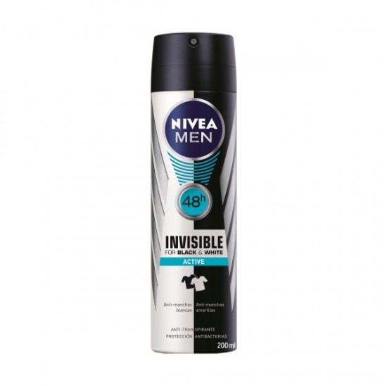 Desodorante Nivea Men Invisible Active 200Ml 0