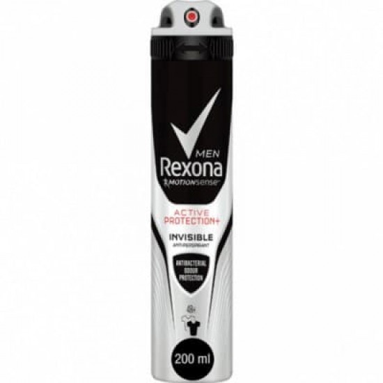 Desodorante Rexona Protection Active+ Invisible Spray 200Ml 0