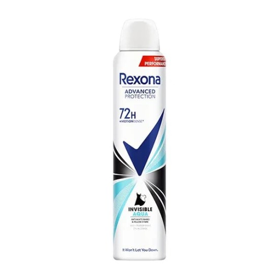 Desodorante Rexona Invisible Aqua Spray 200Ml 0