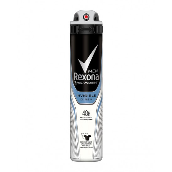 Desodorante Rexona Men Invisible Ice Spray 200Ml 0