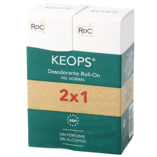 Desodorante Roc Keops Roll On Normal 2X30 Ml 0