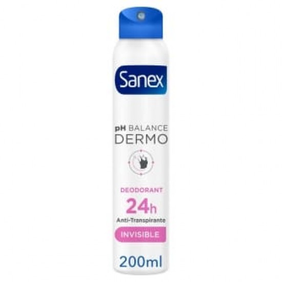 Desodorante Sanex Ph Balance Dermo Invisible 200Ml 0
