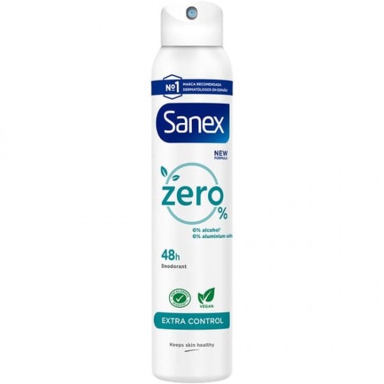 Desodorante Sanex Zero Extra Control Spray 200Ml 0
