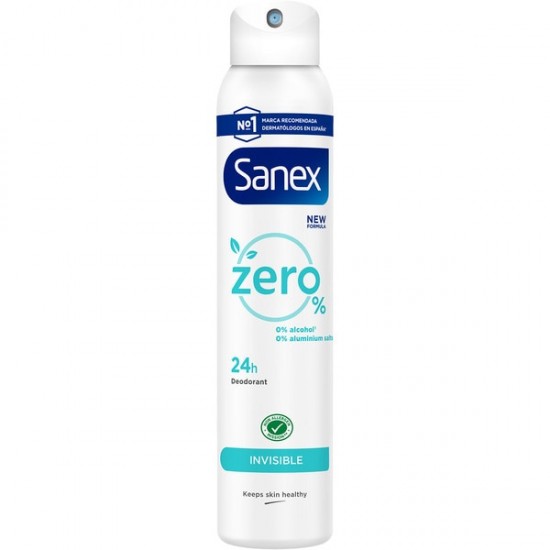 Desodorante Sanex Zero Invisible Spray 200Ml 0