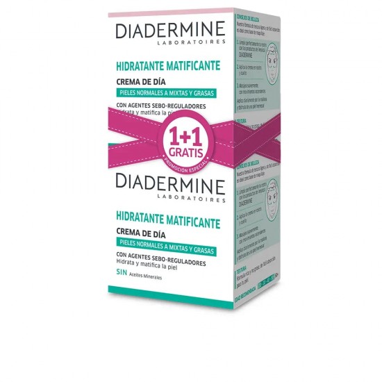 Diadermine Crema Hidratante Matificante Día 2X50ml 0