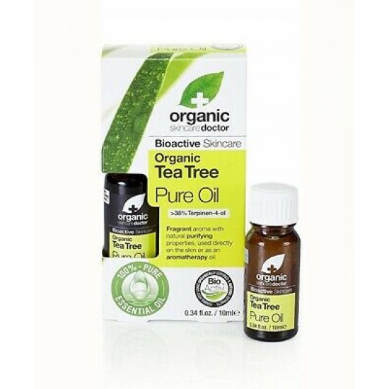 Dr Organic Tea Tree Aceite Puro Árbol De Té 10ml 0