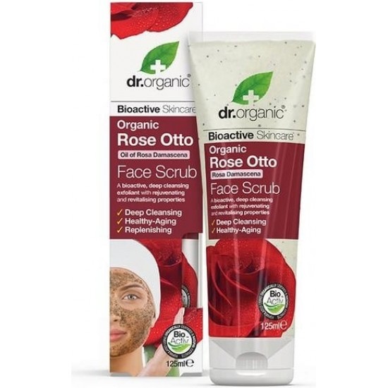Dr Organic Exfoliante Facial Rose Otto 125Ml 0