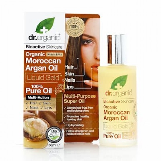 Dr Organic Moroccan Argan Oil Aceite Puro De Argán Marroquí 50ml 0